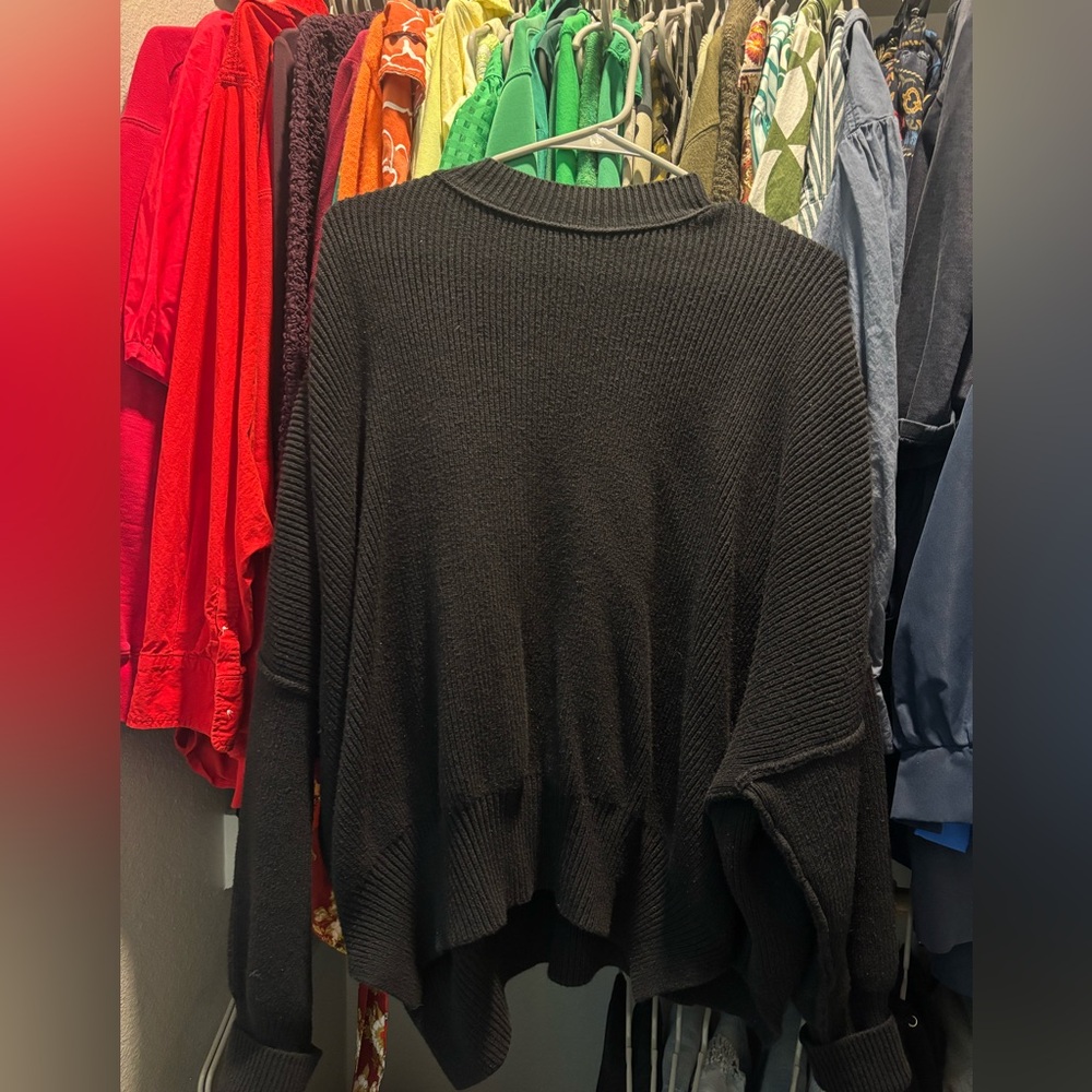 easy street tunic free people black size XS sweater